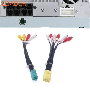 6/10 Pin Car Radio Audio Rear Camera Rear Sub Front RCA Out Adapter Cable for Clarion NX501 NX502 NX602 NX702 NX409 NX500
