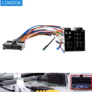 Universal 20 Pin Car Radio Speakers Key Amp Control ISO Wiring Harness Connector Adapter Cable for DIN Screen VW Audi Opel