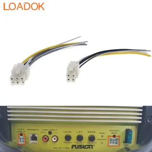 4 6 Pin Car Radio Wire Harness Power Cable For FUSION EN-AT1100 EN-AT1120 EN-AB1120 AB2120 For Alpine NVE-M300P PXA-H600 H510