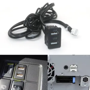 10Pin Dual USB 22Pin Power Speak Harness Cable for KENWOOD DDX6903S DDX9903S DNX693S DNX893S KW-V820BT DNN992 Car Stereo Radio