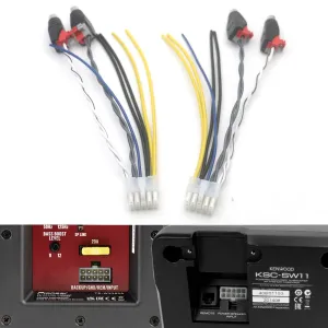 10 Pin Car Stereo Amplifier Power Harness Subwoofer RCA Plug Cable for KENWOOD KSC-SW11 KSC-SW10 SW1 SW30 WA100 for JVC CW-DRA8