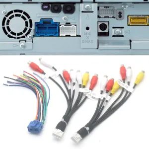 Car Audio Speaker Subwoofer Output Camera Vedio Input Power Wire Harness RCA Cable for Pioneer AVH-P6800DVD AVH-P6000DVD P6850