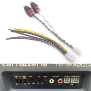 Car Amplifier 6 Pin Power Cable Loom 4 Pin Speaker Input Harness For Pioneer Carrozzeria TS-WX200A TS-WX75A TS-WX505A TS-WX900A