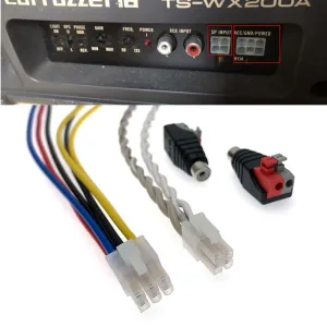 4 6 Pin Car Amplifier Power Speaker Input Cable For Pioneer TS-WX200A TS-WX75A TS-WX505A TS-WX22A TS-WX33A TS-WX44A TS-WX707A