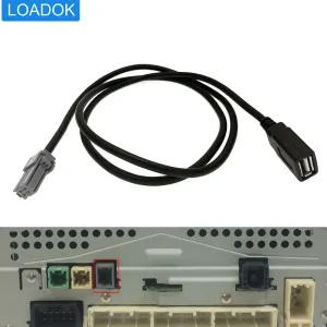 Car 4 Pin USB Cable Adapter Conector Audio Input Media CD Radio Player for Toyota RAV4 Camry Avalon Corolla 2018-2020