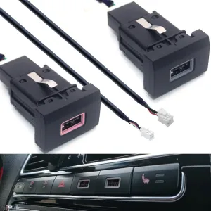 4 6 Pin USB Data Transfer Cable Adapter for VW Polo 2011~2013 Center Console Button Aftermarket Android Multimedia Head Unit